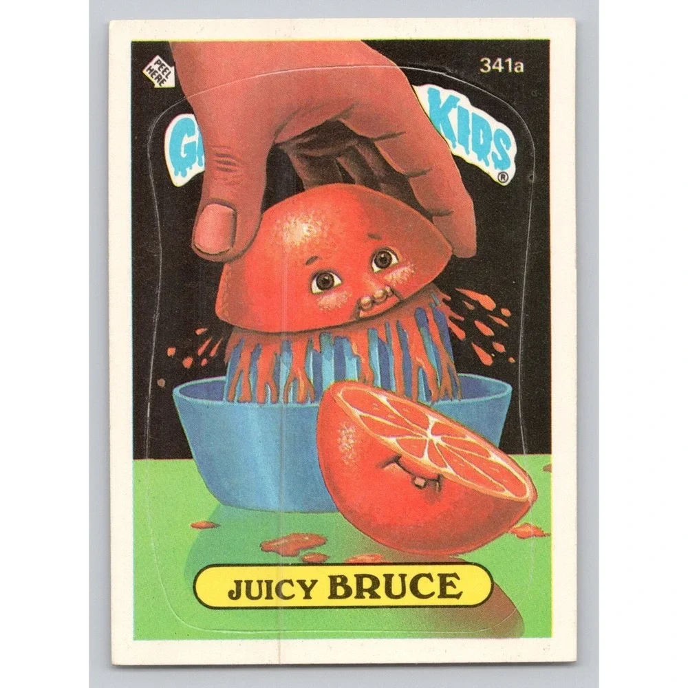 1987 Topps Garbage Pail Kids Juicy Bruce #341a Series 9